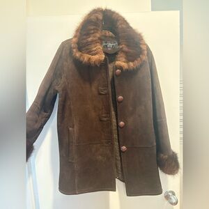 Vintage Suede and Mink Coat